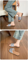 Chanclas planas trenzadas para mujer, ropa de verano retro con falda, sandalias romanas - details 4