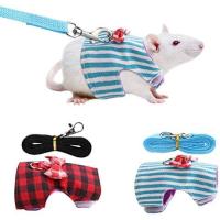 Correa de Paseo Cómoda para Mascotas Pequeñas Arnés con Lazo y Campana - details 0