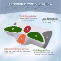 Almohada viscoelástica para el cuello y la cervical, Almohada ortopédica para relajar el cuello, 1 unidad - details 0
