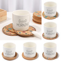 Posavasos de corcho antideslizante, redondo para tapete taza de café, olla de aislamiento térmico, alfombrillas para taza de té y bebida, almohadillas para tazón, vajilla para el hogar, decoración, 1 pieza - details 0