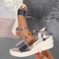 Sandalias de tacón de cuña para mujer, zapatos informales - details 4