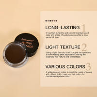 Pomada para cejas potenciadores de larga duración impermeable cejas pomada textura tinte para cejas potenciadores para mujeres cosméticos para cejas - details 2
