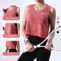 Camiseta deportiva de yoga holgada para mujer, sin costuras, transpirable, de secado rápido - details 2