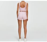 Shorts Deportivos de Cintura Alta para Yoga y Estiramiento Secado Rápido, Transpirable, Material de Nylon - details 9