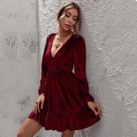 Elegante Vestido de Manga Larga para Mujer Primavera Otoño 2025 Cuello en V Moda - details 2