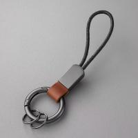LLavero de piel de cuero de aleación, llavero colgante de cintura de cuero multifuncional antipérdida, soporte de mosquetón, estilo de negocios - details 12