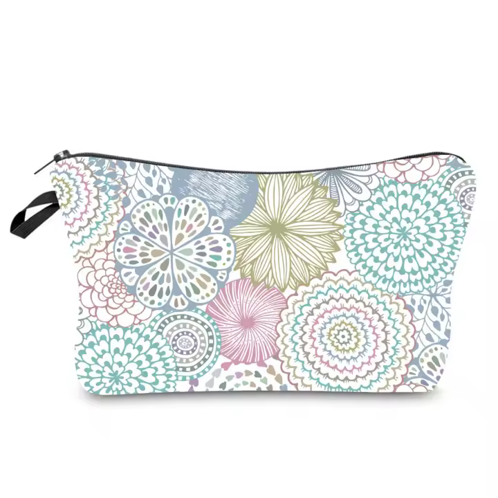 Bolsa de cosméticos Vintage para mujer, bolsa de maquillaje, organizador de artículos de tocador de viaje para cosméticos - 1