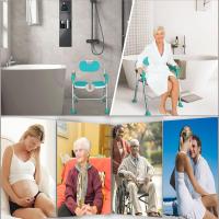 Silla de Baño Plegable 3D Antideslizante, Altura Ajustable, Diseño Cóncavo para Ancianos y Discapacitados - details 1