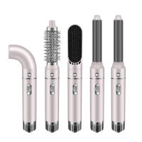 Rizador 5 en 1 Peine Secador de Cabello Multifuncional Peine de Aire Caliente con Onda Grande Europea y Americana 110 v Transfronterizo - details 0
