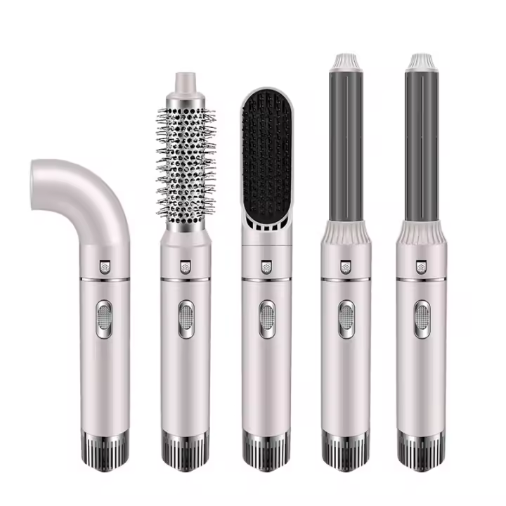 Rizador 5 en 1 Peine Secador de Cabello Multifuncional Peine de Aire Caliente con Onda Grande Europea y Americana 110 v Transfronterizo - 1