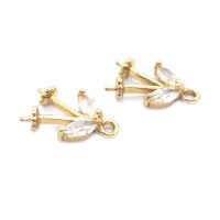 Colgante de Abalorio de Cuentas de Medio Agujero de Oro 18K Material de Metal de China - details 92
