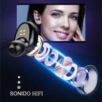 Auriculares Bluetooth inalámbricos con micrófono y estuche de carga, auriculares Bluetooth, auriculares táctiles, estéreo de alta fidelidad, deportivos, resistentes al agua, con micrófono, auriculares inalámbricos - details 3