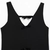 Vestido corto sin mangas con cuello en V, lazo, dulce, sencillo, elegante, falda tipo chaleco para mujer, verano, PB&ZA2025 - details 10