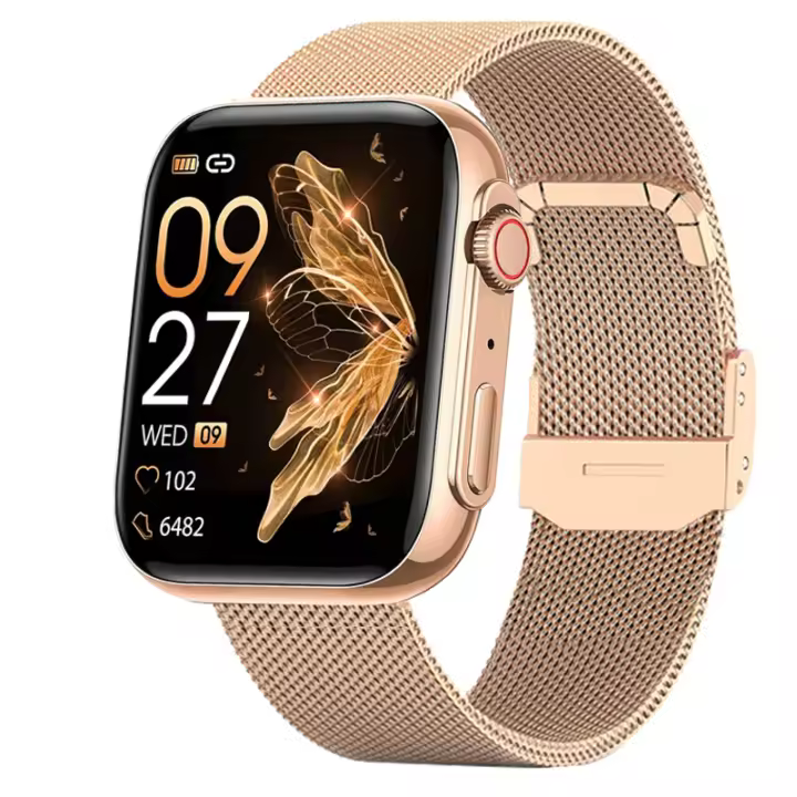 Reloj Inteligente AMOLED 1.85 para Mujeres 2024 con Modo de Deporte 120+ Rastreador de Fitness Pulsera de Presión Arritmia Llamada HD a Prueba de Agua IP68 - 1