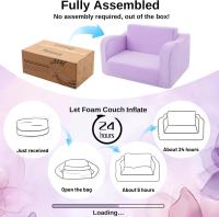Sofá infantil plegable, cómodo sofá cama para niños pequeños, sofá cama 2 en 1 para esquina acogedora, habitación infantil, minisofá con función de dormir para niños y niñas, color verde - details 29
