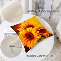 Fundas de Almohada de Girasol Hermoso Diseño de 4 Piezas Protector de Cojín de 17,7x17,7 pulgadas - details 6