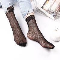 Gran oferta, medias informales con volantes de alta calidad para mujer, medias cortas negras, calcetines de encaje para pies - details 2