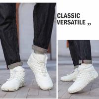 Botas de nieve de invierno para hombres y mujeres, zapatos descalzos forrados de piel cálida, repelente al agua, caja de punta ancha, botines ligeros para exteriores - details 19