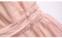Vestido Tencel exquisito de alta gama para mujer, nuevo estilo de verano, adelgazante y temperamento francés, cuello de estilo europeo de alta gama - details 17
