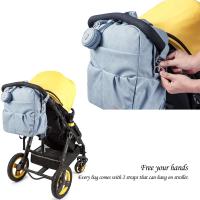 Mochila nueva Soboba para recién nacido, bolsa impermeable grande con soporte para chupete, elegante s - details 3