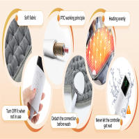 Manta Eléctrica de Calentamiento Pad de Cintura Calentada para Hogar y Oficina Mantenimiento de Artefacto Cálido Piernas Abdomen Manos Cuerpo - details 6