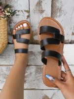 Sandalias Planas de Verano de Lujo para Mujer 2023 Estilo Romano con Correa de Cuero de Alta Calidad Zapatos de Moda para Mujer - details 5