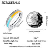Anillo de Plata Esterlina 925 con Zirconia de Estrella de Copo de Nieve - details 15