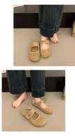 Baotou medias zapatillas ropa exterior de mujer, nuevas zapatillas perezosas de mujer de suela gruesa de primavera y verano. - details 8