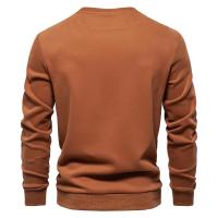 Sudaderas con cuello redondo de mezcla de algodón para hombre Patckwork, sudadera deportiva informal de moda con cuello redondo para hombre - details 13