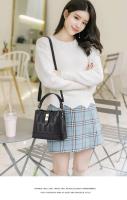 Bolso de hombro diagonal de gran capacidad para mujer de alta gama, cierre de cremallera moderno, diseño y producción 21419 PU - details 7