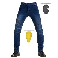 Pantalones de moto para hombres ovuiwen jeans protectores de equipo para ciclismo y motocross - details 0