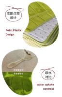 10 colores Alfombra de baño para el hogar Alfombras de baño súper absorbentes Alfombras Piso de espuma viscoelástica suave Dormitorio Piso de inodoro Alfombra de ducha Alfombrillas decorativas - details 4