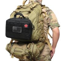 Bolsa médica táctica Molle, bolsa de primeros auxilios ligera, cinta mágica, riñonera táctica para chaleco de correas MOLLE, mochila, cinturón, paquete - details 6