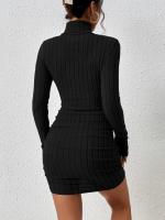 Vestido Negro de Encaje Ajustado Diseño G de Moda 2025 Estilo Casual Trendy para Mujeres - details 12