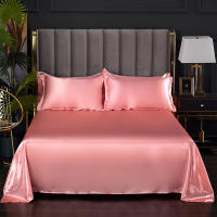 Bonenjoy-sábana lisa y sedosa para el hogar, ropa de cama de Color sólido, estilo lujoso, sin funda de almohada, 1 unidad - details 24
