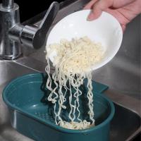 Colador multifunción para fregadero de cocina, escurridor de frutas y verduras, estante de almacenamiento de esponja, cesta de drenaje, utensilios para el hogar antibloqueo - details 11