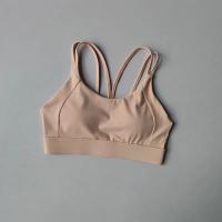 Sujetador deportivo para mujer, Push Up, acolchado, ajuste, entrenamiento para correr, entrenamiento, sujetadores de Yoga, Tops cortos cruzados en la espalda, ropa interior deportiva - details 11