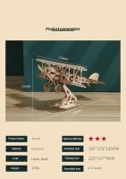 Rompecabezas de madera 3d para niños, conjunto de modelos de construcción mecánicos Montessori DIY, juguetes para construir motocicletas, dirigibles, coches, trenes - details 44