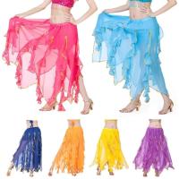 Gasa española para mujer, borlas brillantes, vestido largo, disfraces de actuación, accesorios de danza del vientre - details 0