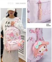 Kuromi - mochilas masculinas y femeninas de gran capacidad, bolsos de computadora resistentes al desgaste, estudiantes de secado - details 1