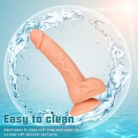 Consolador realista de carne enorme de 8 pulgadas - Textura de piel realista, silicona líquida gruesa con ventosa potente - Juguetes sexuales para adultos para parejas, hombres y mujeres - details 1