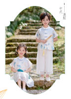 Hanfu Primavera/Verano Estilo infantil Cultura tradicional china Étnico Tang Niños Elegantes Niñas Guzheng Danza Actuación - details 4