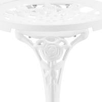 Conjunto de Mesa y Sillas Exterior Vintage Juegos de Muebles de Jardín de Aluminio Una Mesa con Dos Sillas para Balcón Bronce - details 15