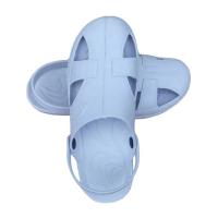 Zapatillas antiestáticas zapatos de seguridad hombre y mujer para el trabajo antideslizante transpirable masaje SPU suelas suaves sandalias de moda de verano - details 14