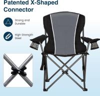 Silla Plegable para Acampar Negro Equipo de Sentado al Aire Libre - details 3