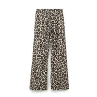 Conjunto de Moda Vintage para Mujer TRAFZA Blusa de Estampado de Leopardo con Cintura Alta y Pantalones Rectos Estilo de Primavera - details 11