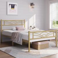 Cama Individual con Espacio Bajo Marco Metal Altura 32 cm Cama Individual con Cabecera para Colchón de 90 x 190 cm Blanco - details 47