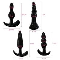 Juego de Silicona Leten 4/5/7/8Pcs Combinación de Plug Anal Rétrico Vaginal - details 1