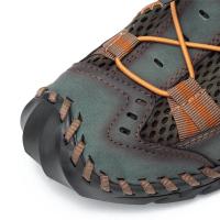 Sandalias de verano para hombre, sandalias de malla para exteriores, zuecos suaves, sandalias para hombre, sandalias deslizantes hechas a mano, zapatillas romanas para exteriores - details 5