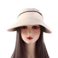 Sombrero con visera plegable de Color sólido con lazo, tapa vacía para mujer, gorra de ciclismo para mujer, sombrero de pescador, sombrero para el sol extraíble, sombrero de cubo - details 8